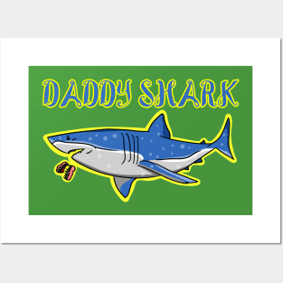 Daddy shark funny Father's Day shirt Posters and Art